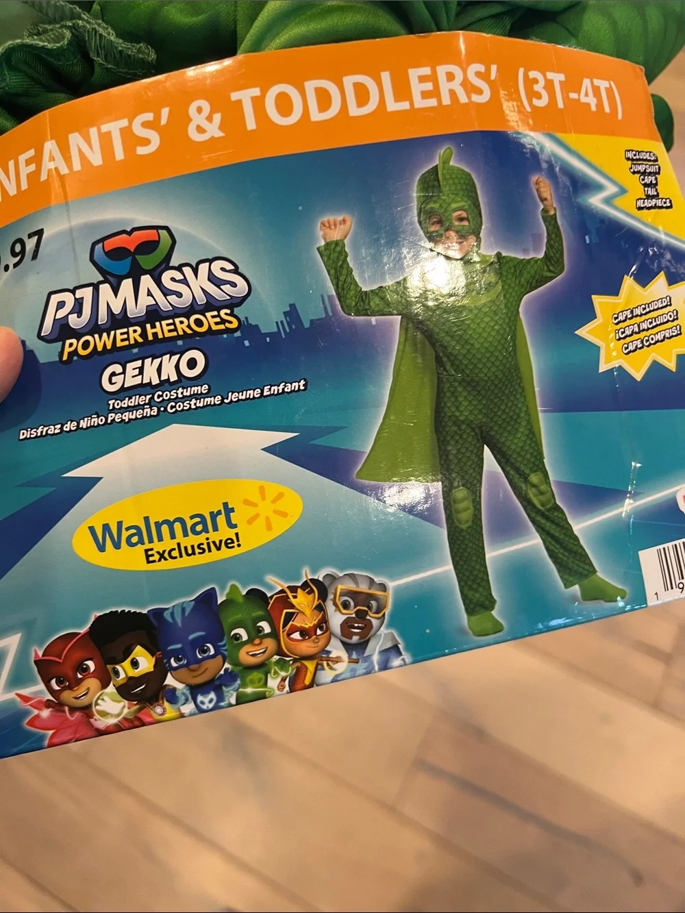 Disguise Green Dragon Hero Costume with Cape